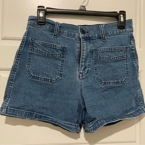 Madewell high rise denim shorts